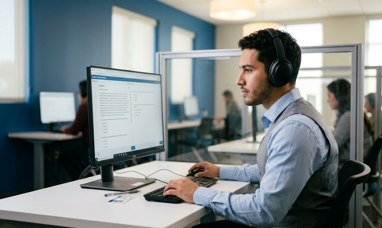 Student studying with high-end tools